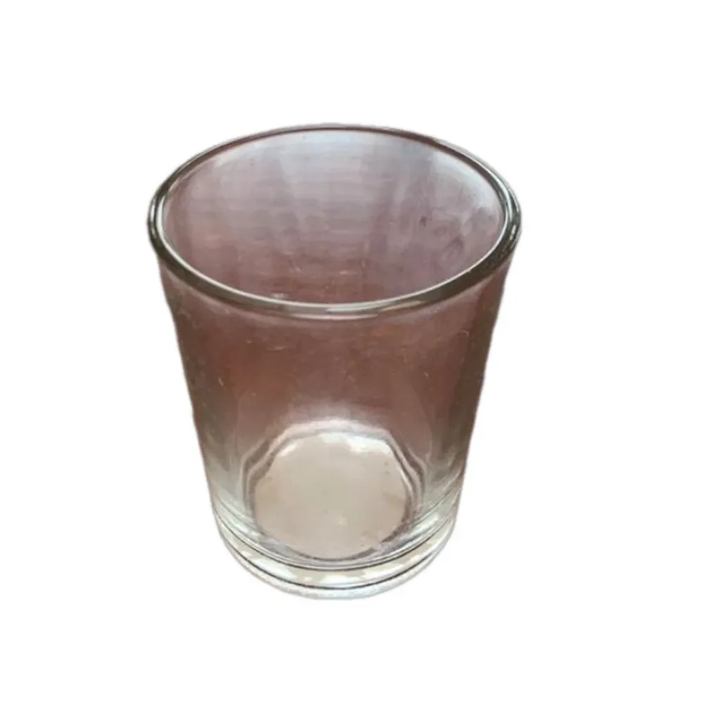 12 new glass candle holders in box 22 (3.5 lbs)